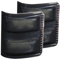 FORD F-450 Super Duty 2008-2016 LED-lampor Sidospeglar Röktonad Med Orange LED ANZO